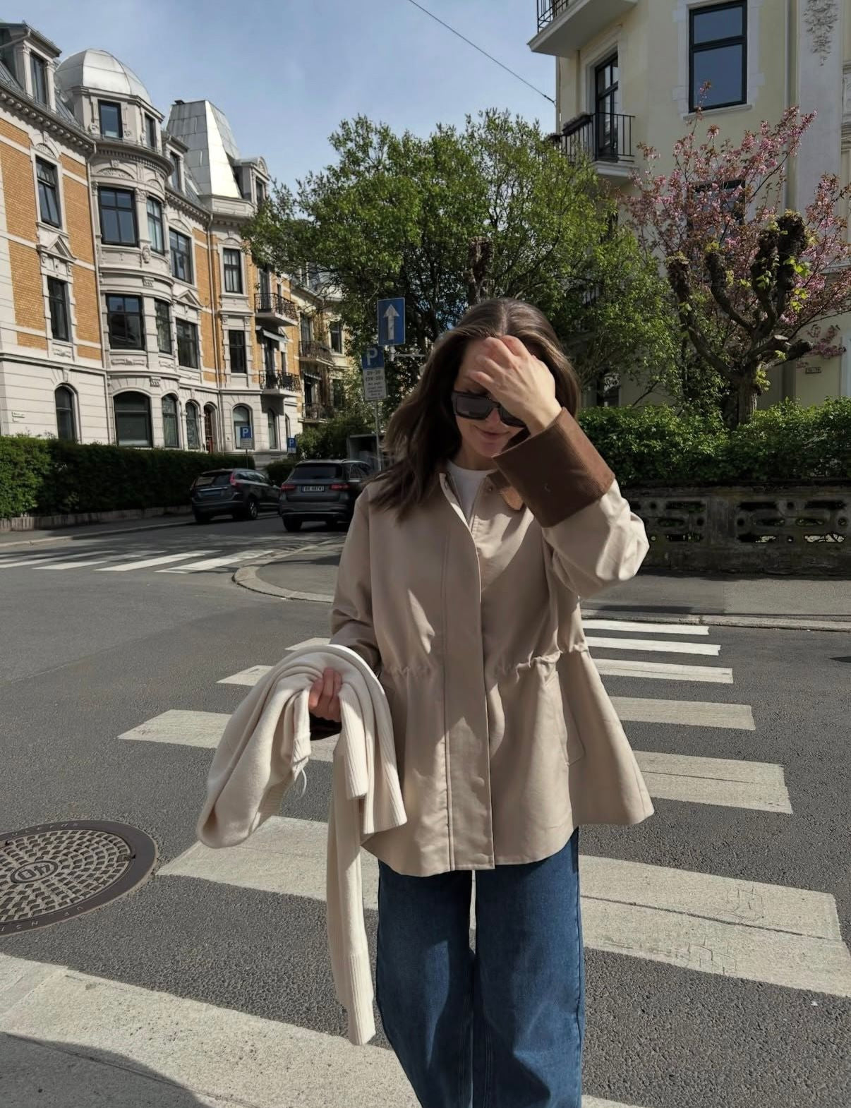 YasAnca LS Parka Jacket Beige