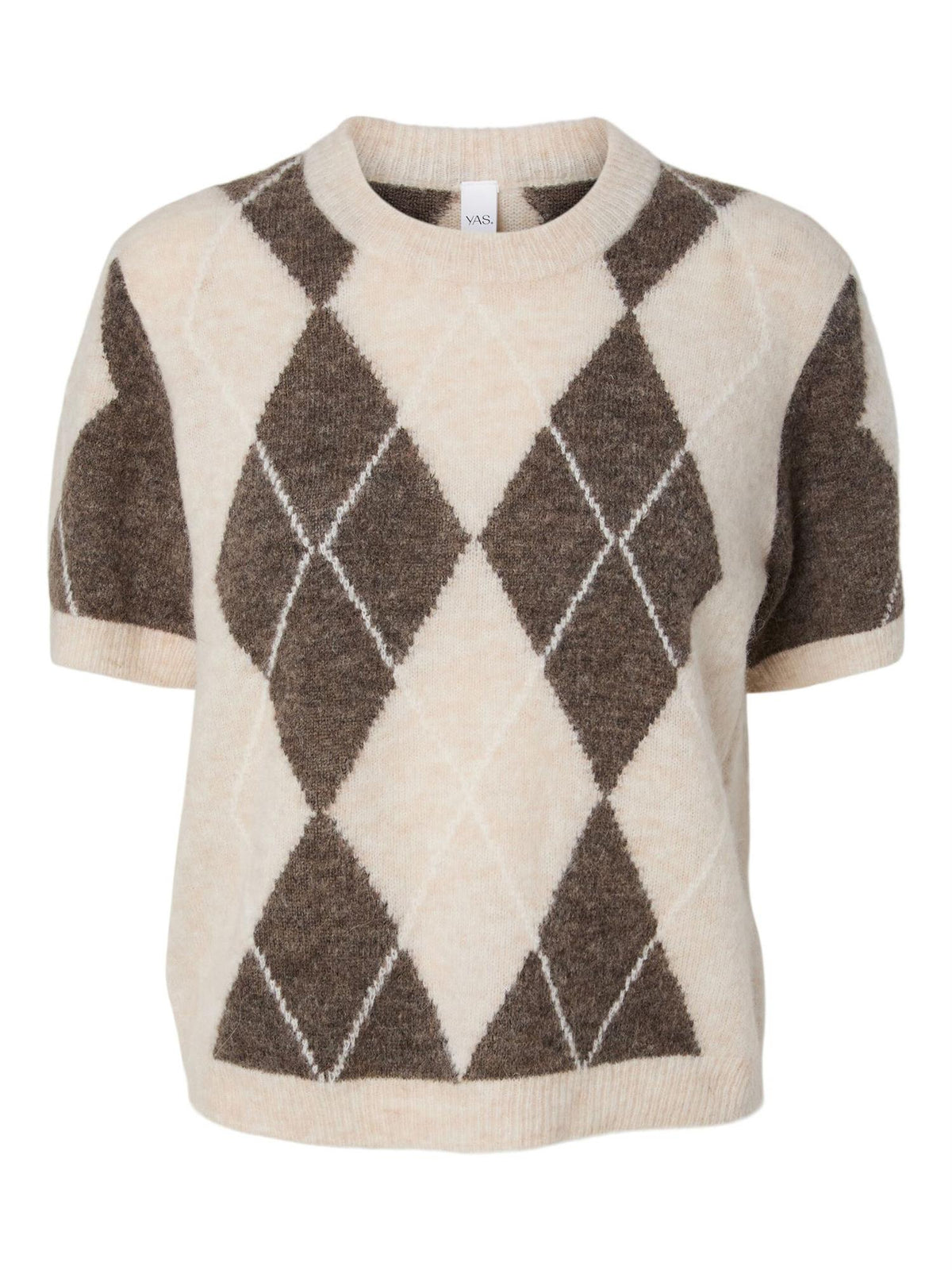 YasJohi Wool Blend Pullover - Oatmea/Taupe Gray