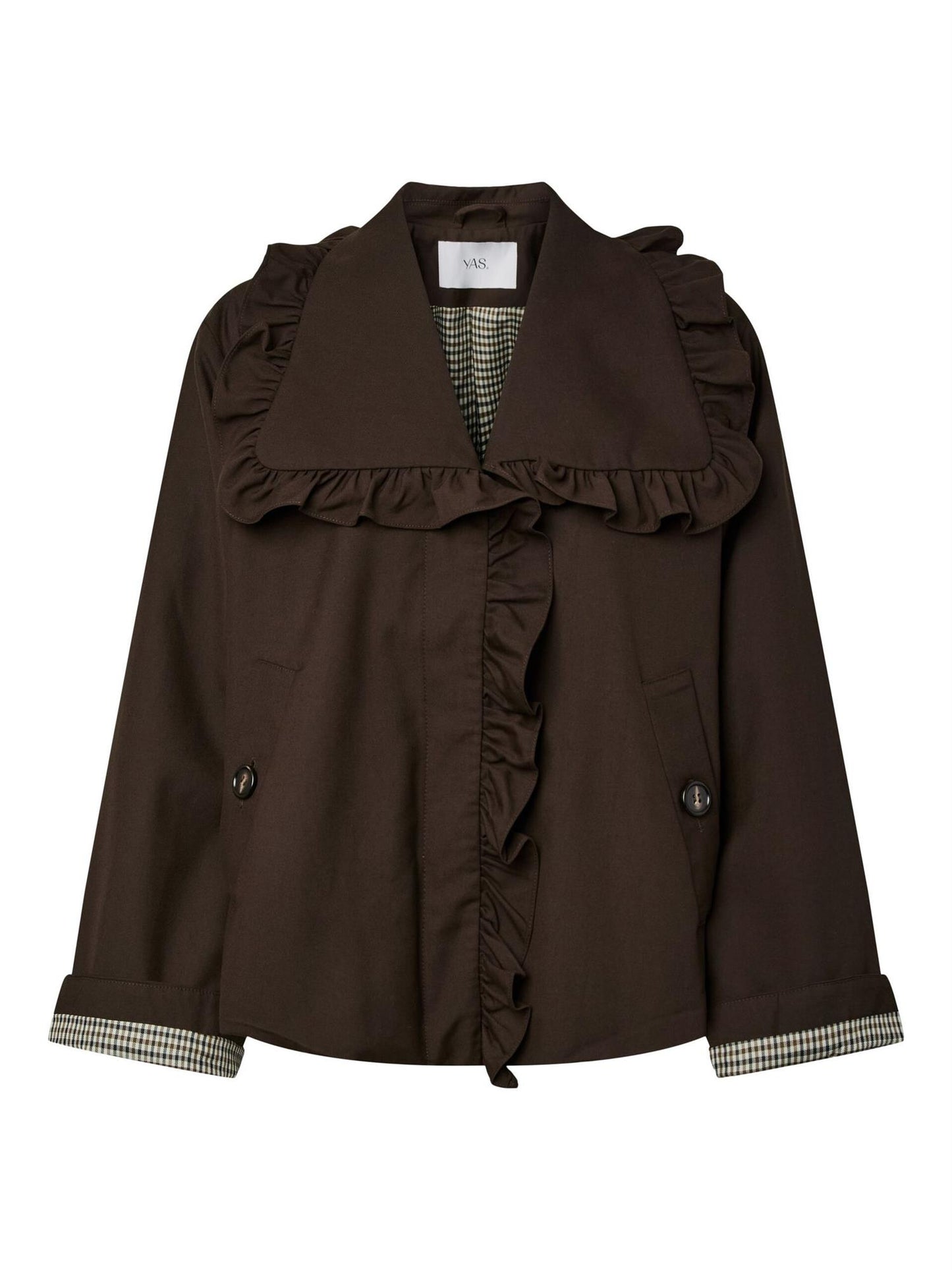 YasElisia Short Trenchcoat - Coffe Bean