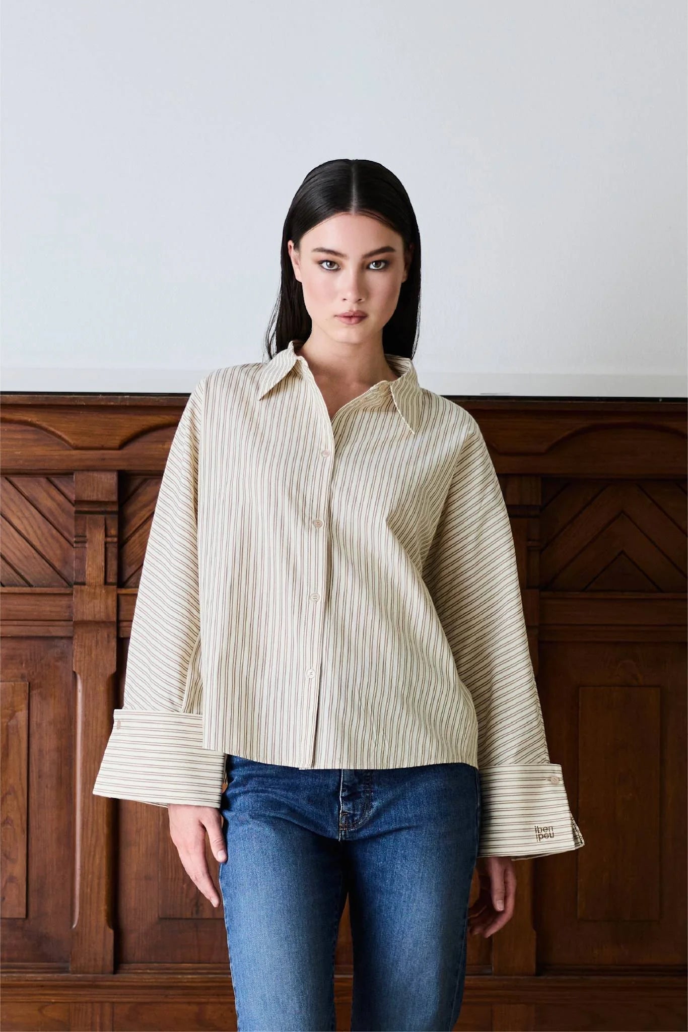 Atari Shirt Oat Stripe - Beige