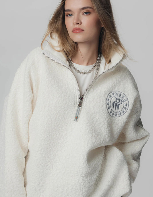 Nini Half Zip - White
