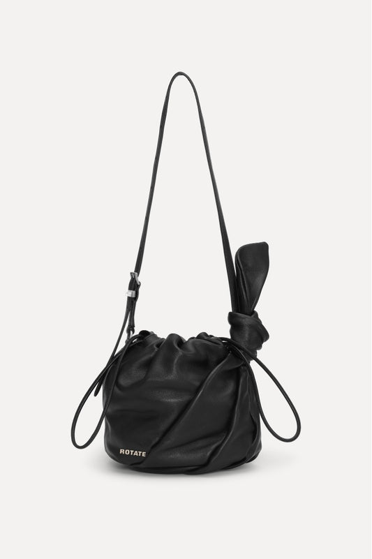 Leather Bon Bon Bag - Black