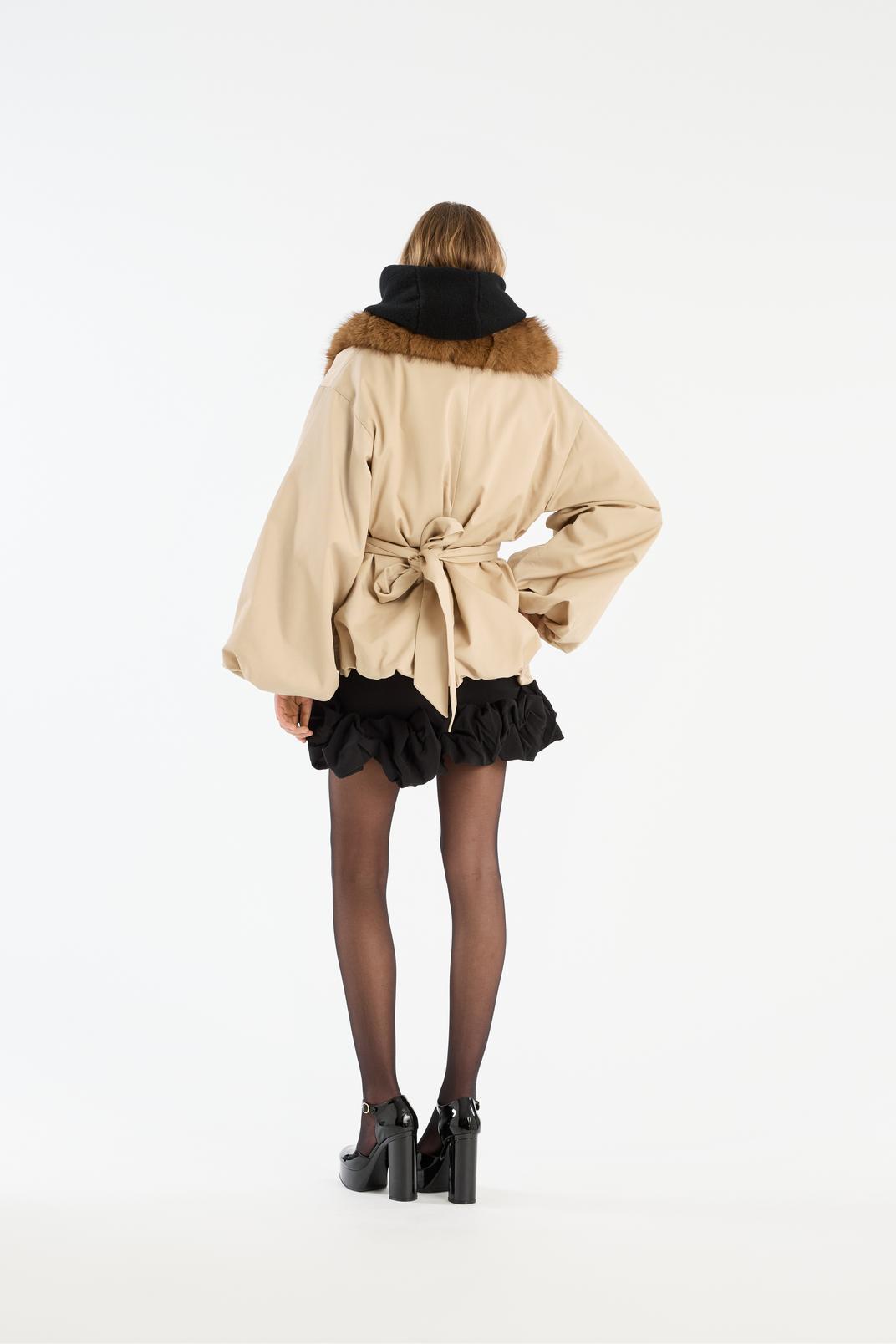 Faux Fur Collar Jacket