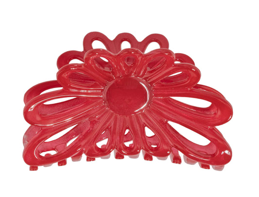 Flower Claw 8cm Lipstick Red