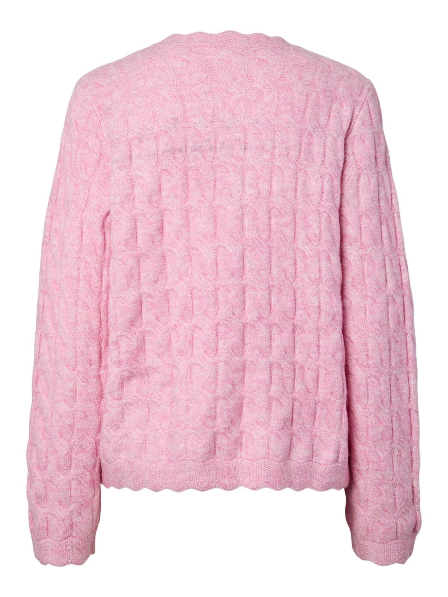 YasBubera Ls Knit Cardigan Moonlite Mauve