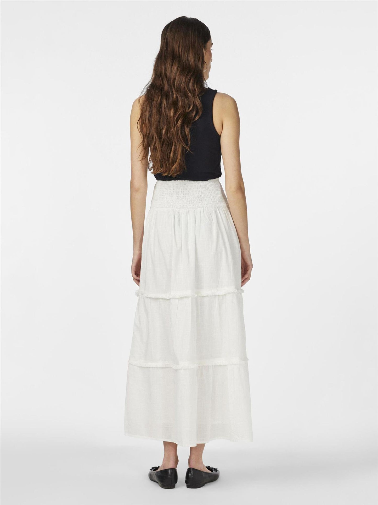 YASSILA HW MAXI SKIRT S. Star white