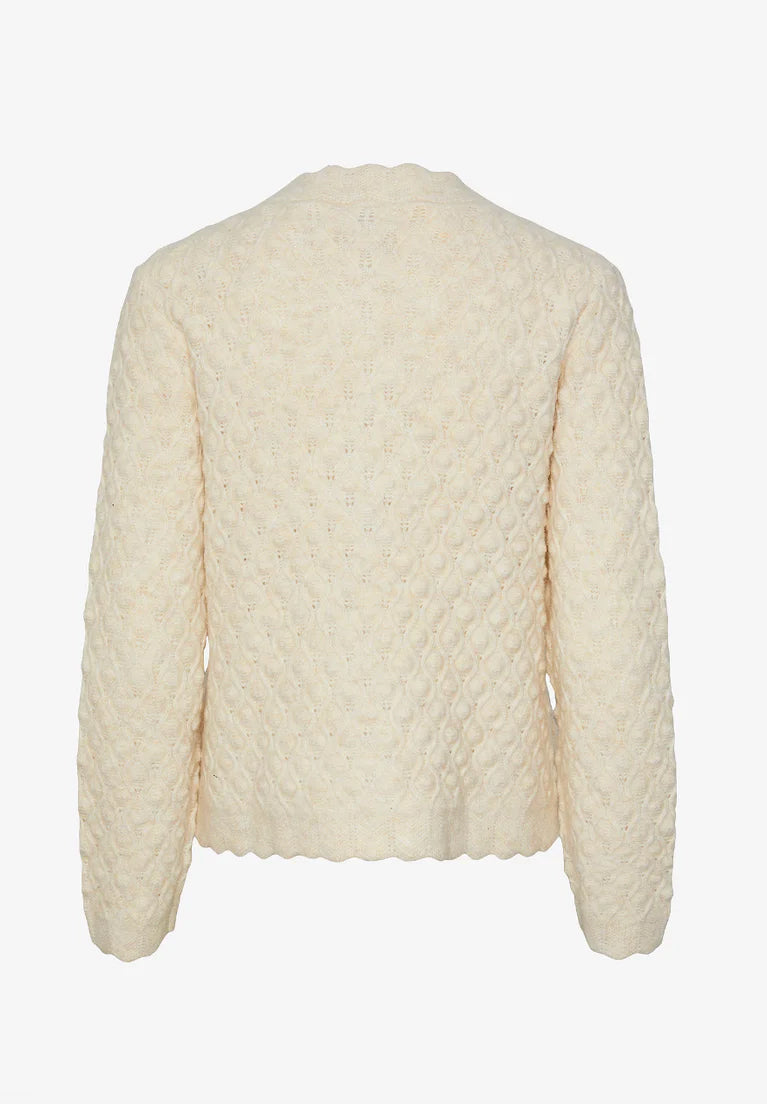 YASBubera LS Knit Cardigan Birch