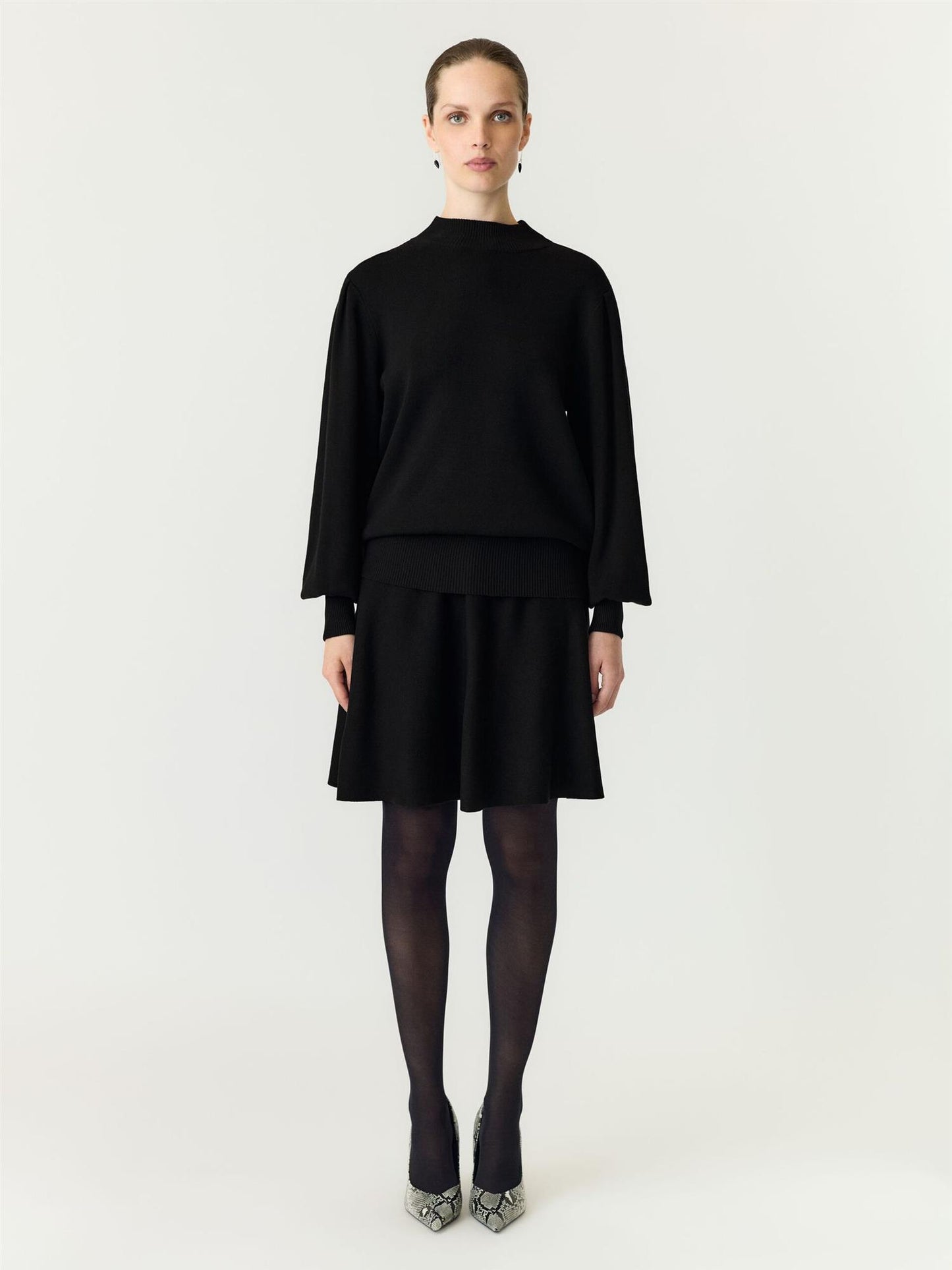 YASFonny Knit Skirt - Black
