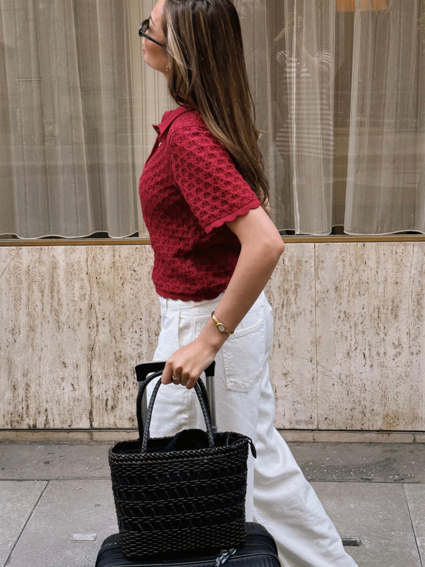 Gwen Knit Tee - Berry