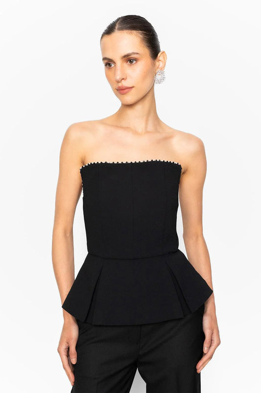 Daxi Strapless Top Black