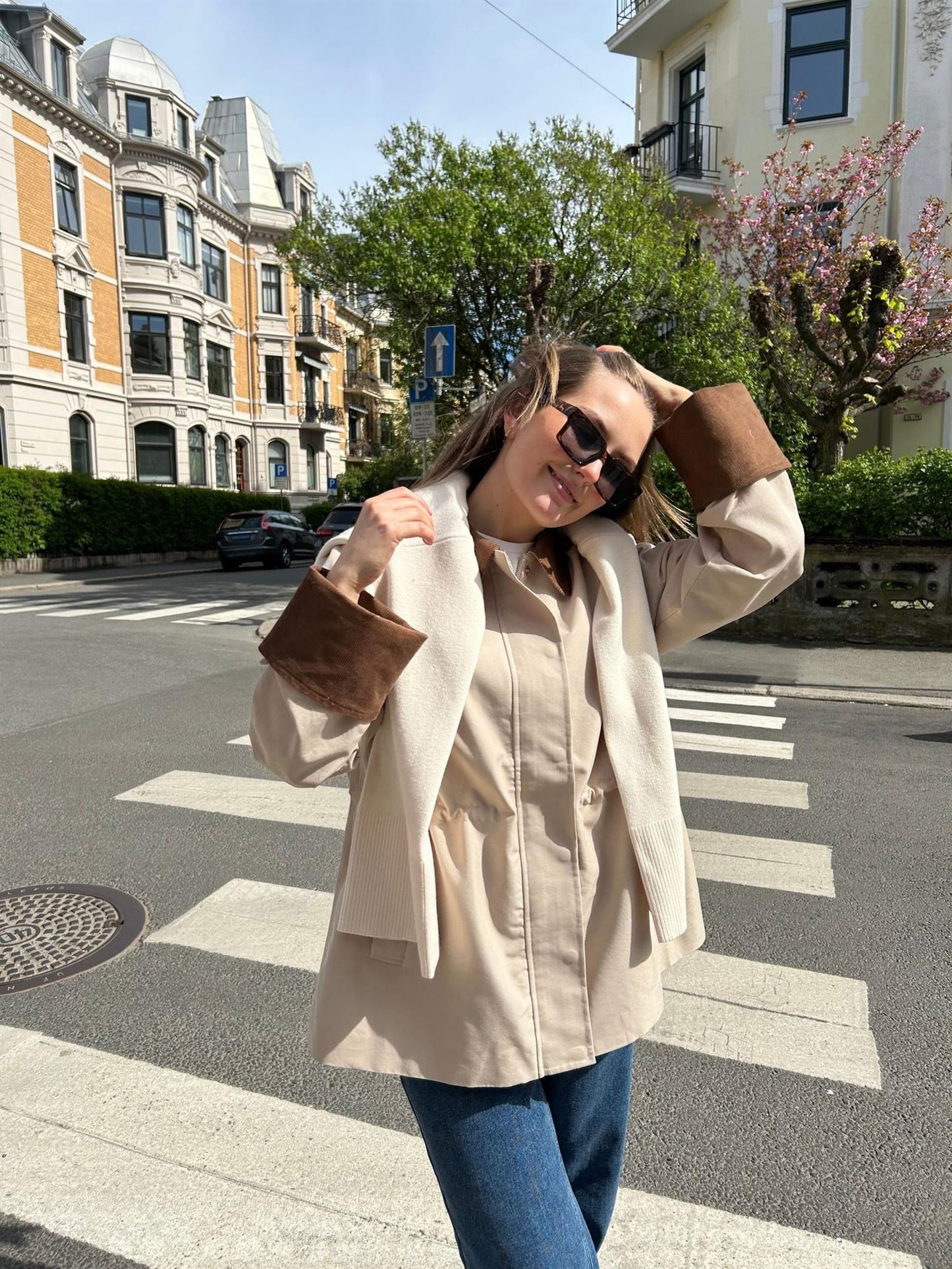 YasAnca LS Parka Jacket Beige