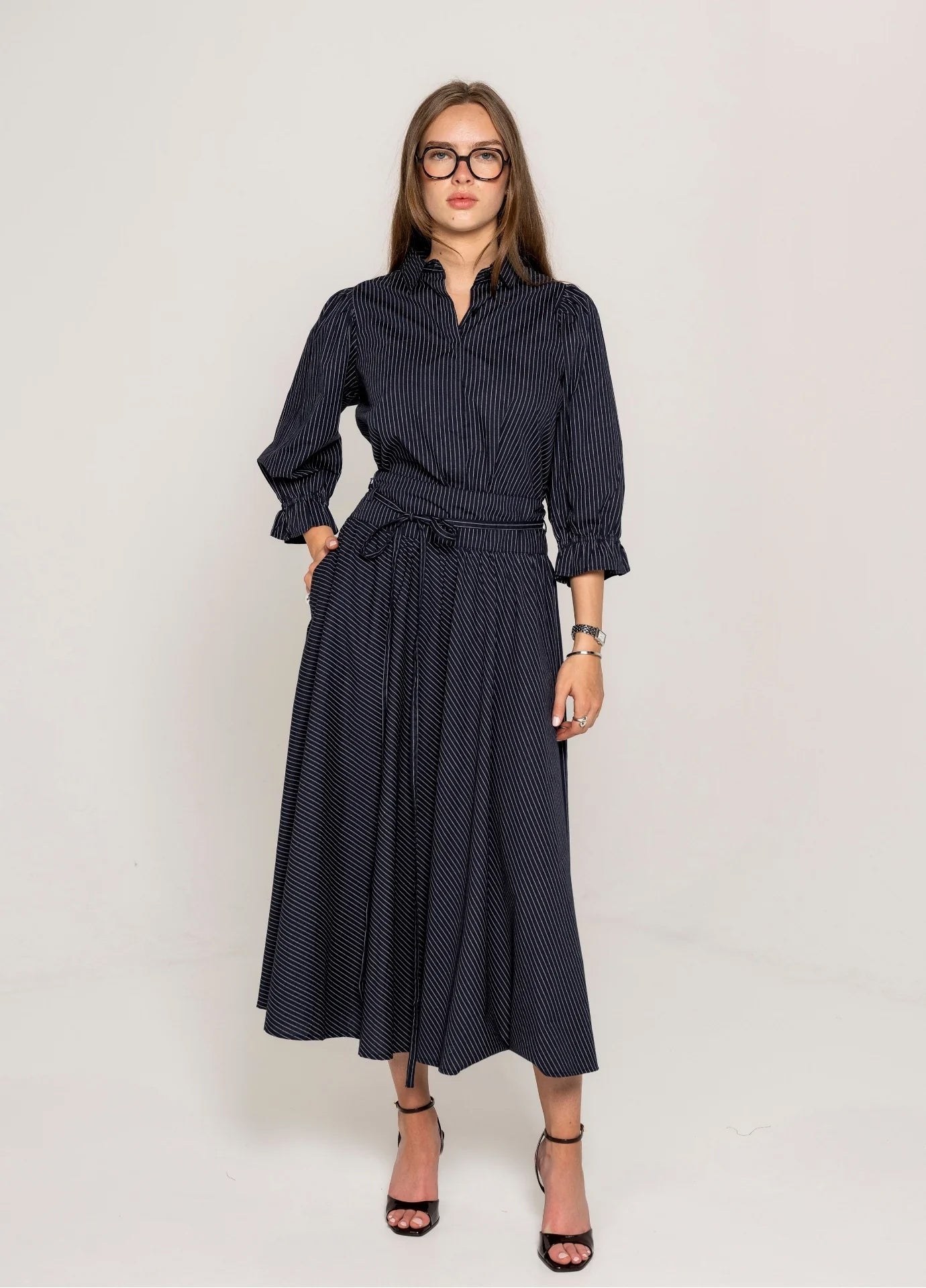 Astrid Skirt - Pin Stripe