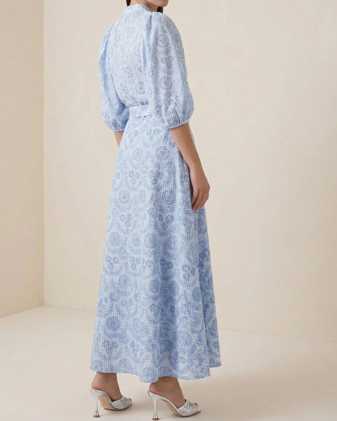 Checks Blouse - Light Blue