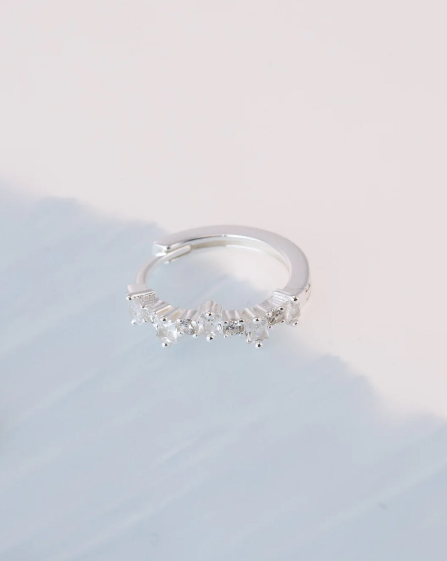 Mixed Small Hoops Silver