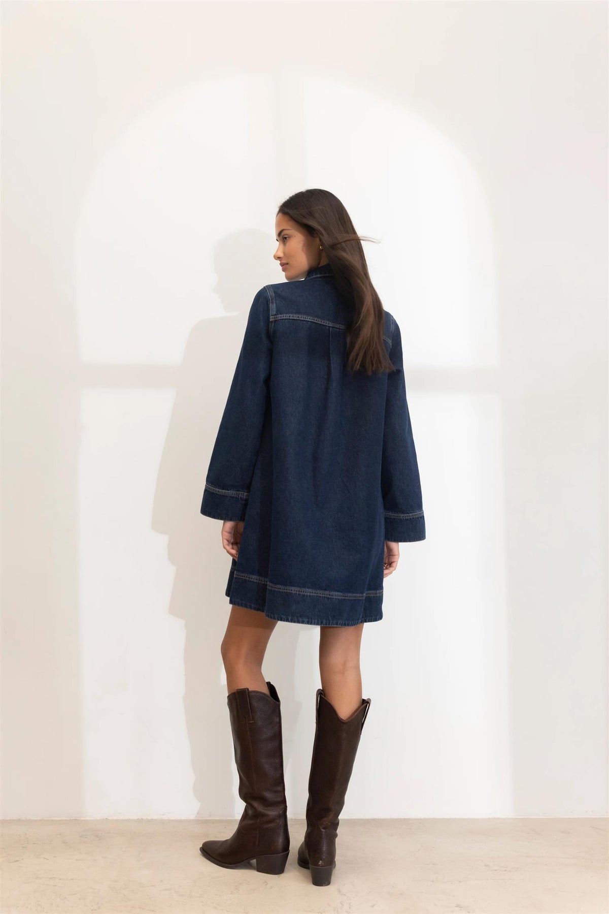 Alba Dress - Dark Blue