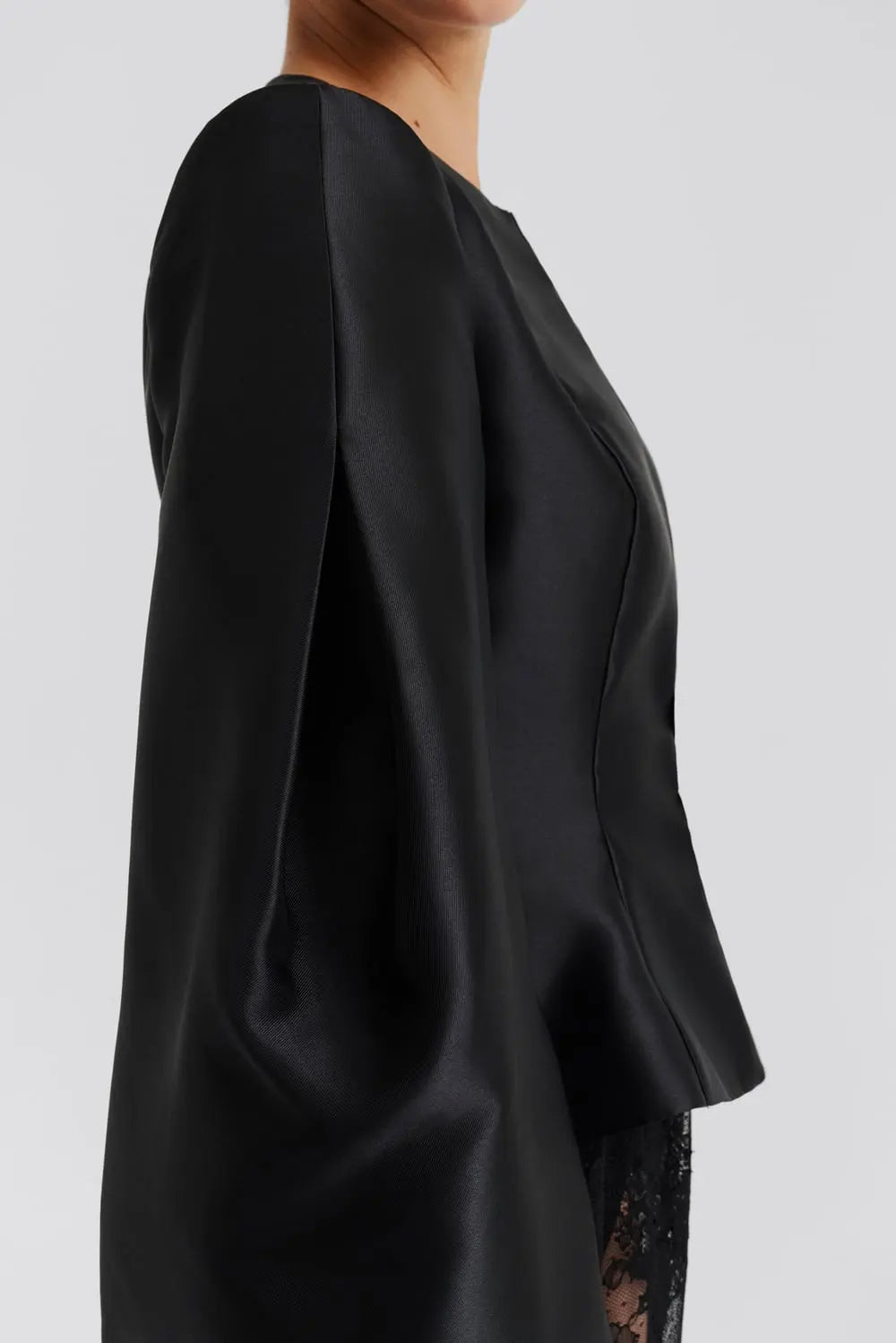 Vendela Balloon Sleeve Blouse - Black