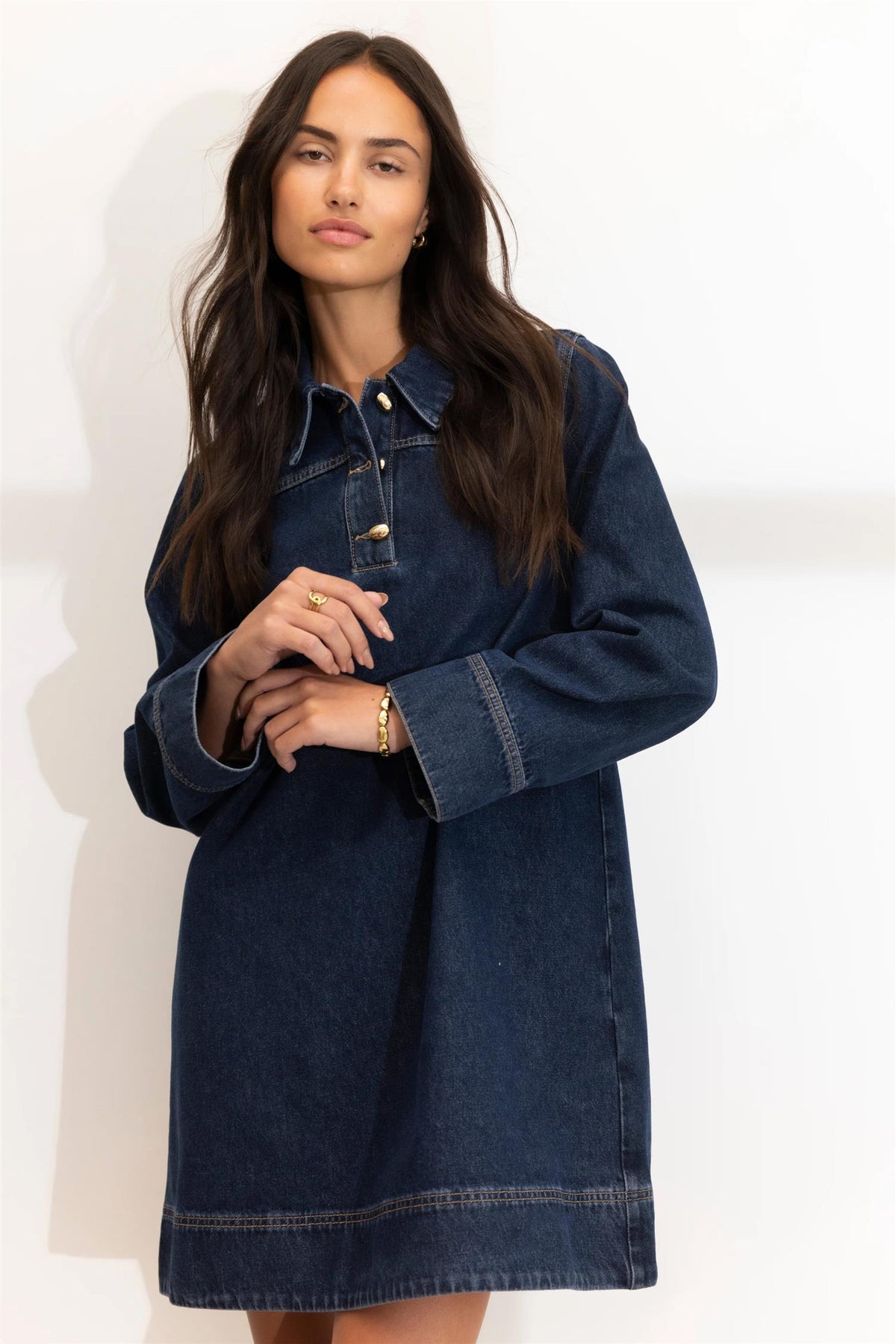 Alba Dress - Dark Blue