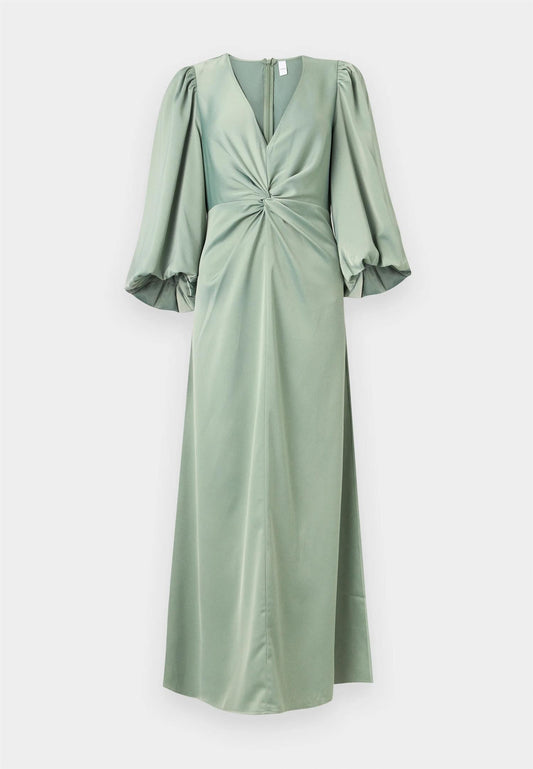 YASThea 3/4 Long Dress Green