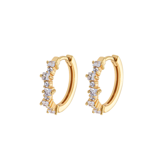 Mixed medium hoops White