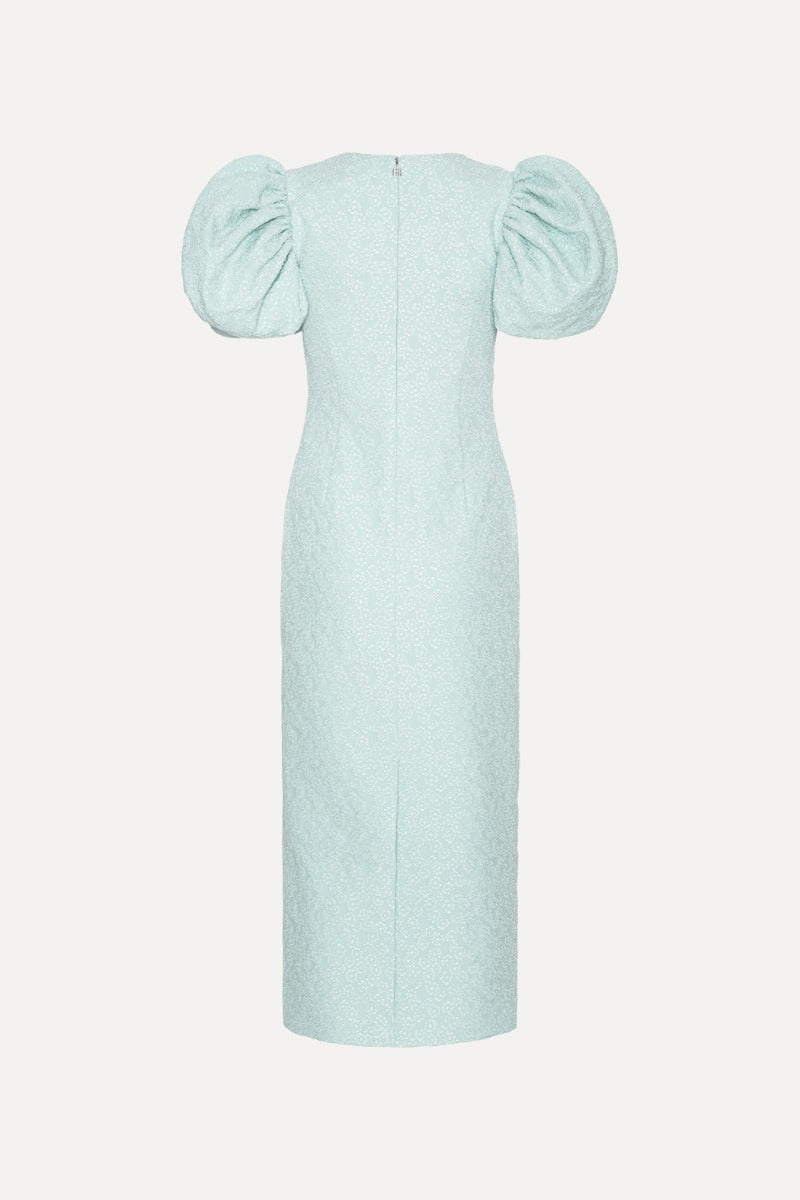Jacquard Midi Puffy Dress - Plein Air