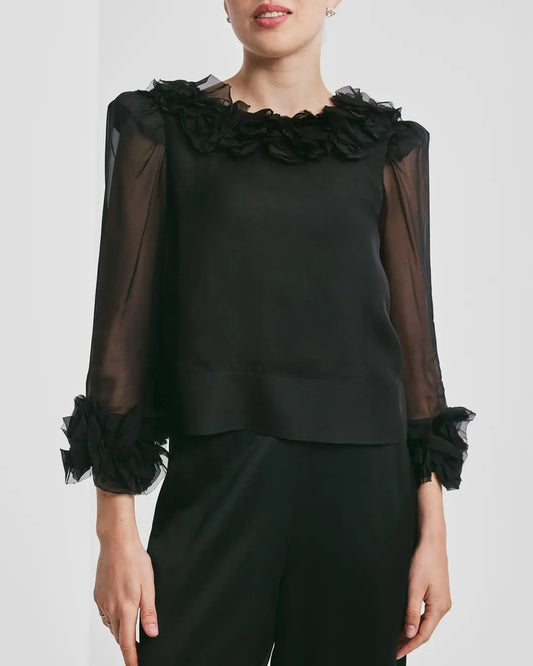 Organza Frilly Top Sort