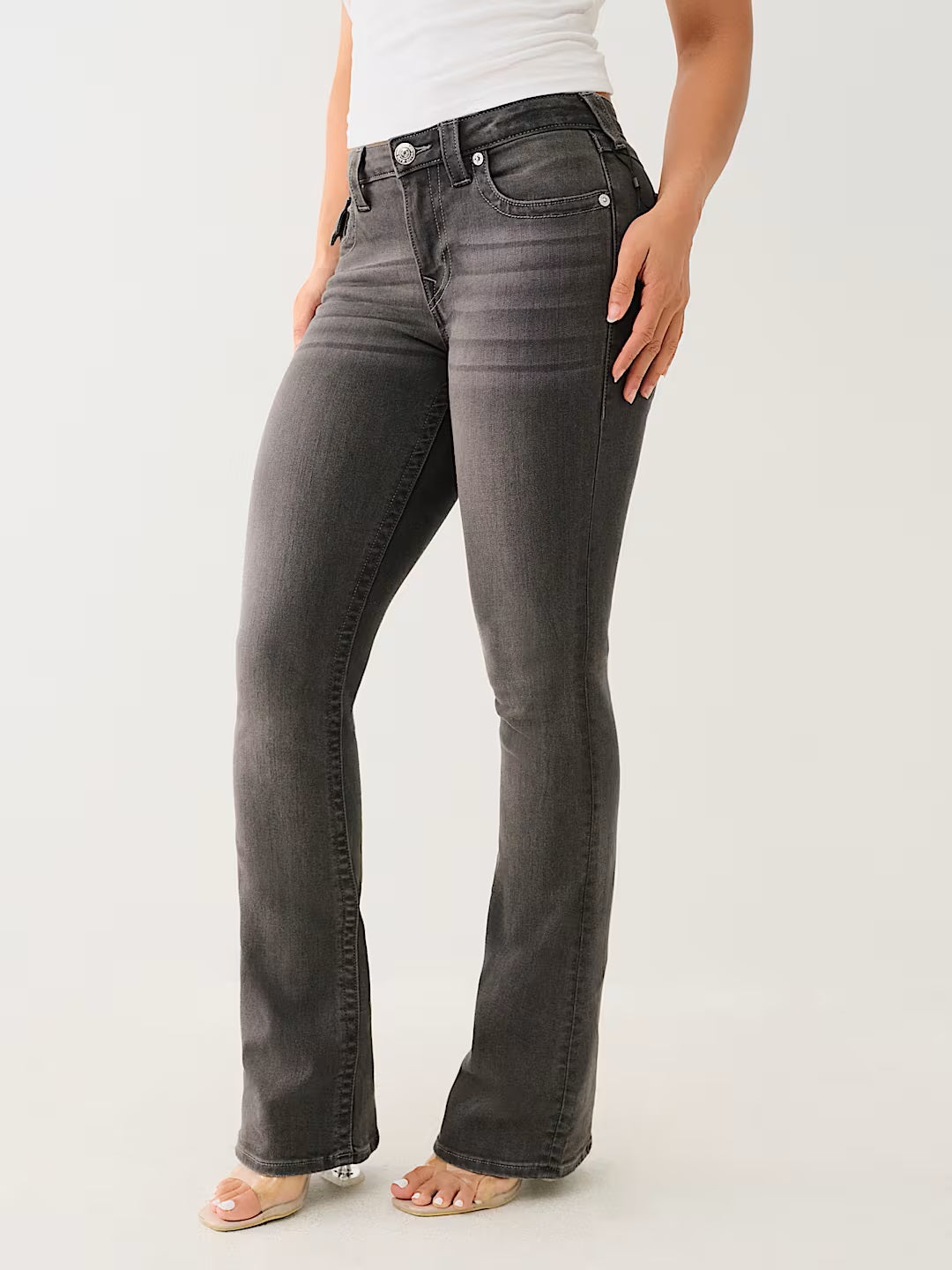 Becca MR Bootcut Flap Jean Charcoal