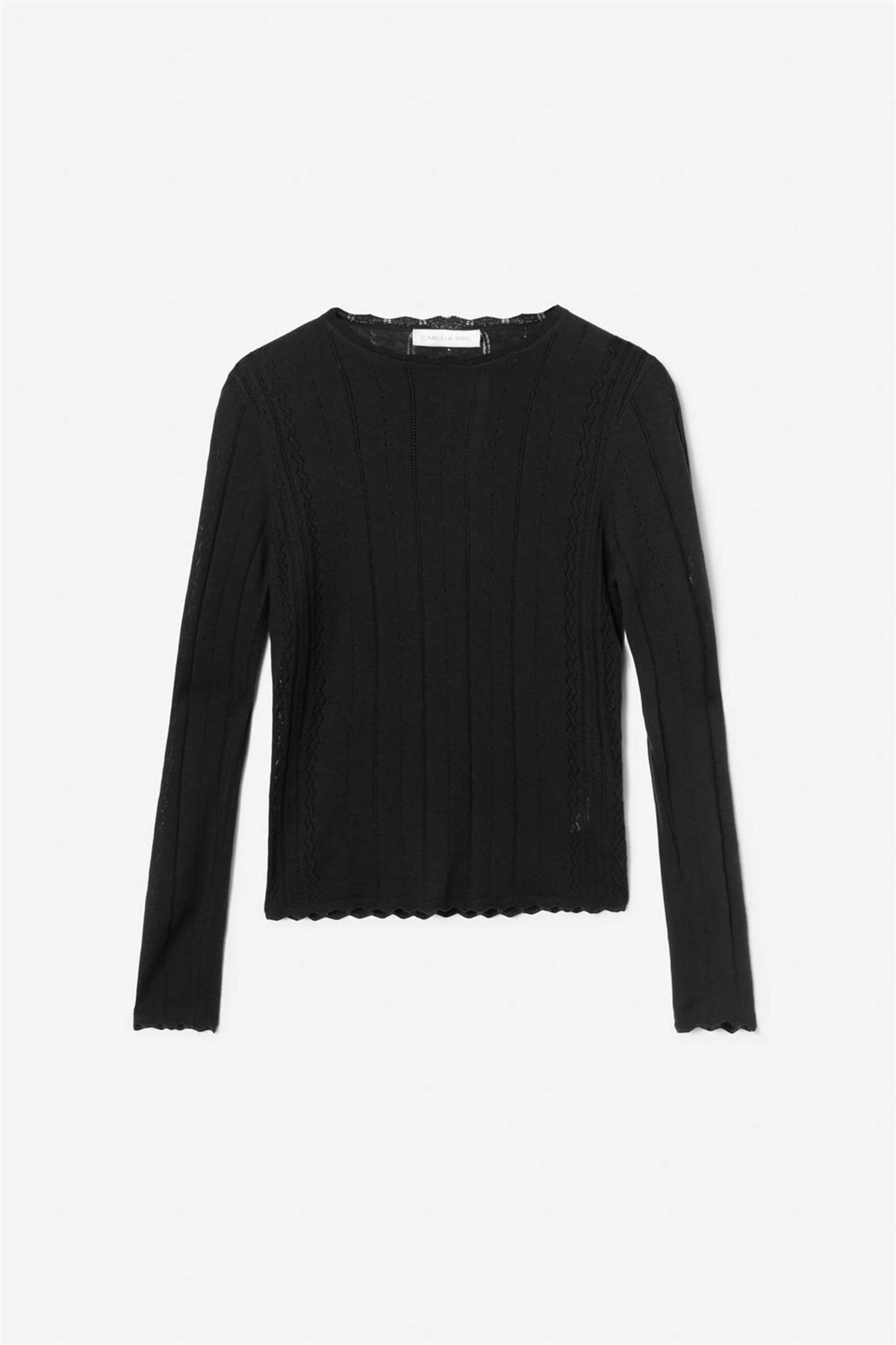 Safir Knit Top - Black