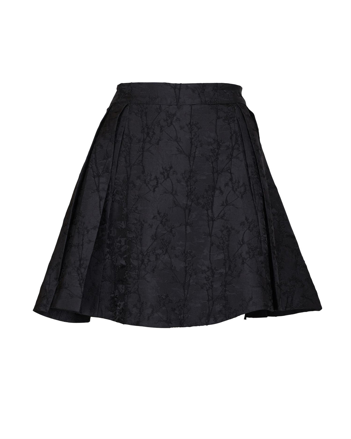 Brocade Mini Skirt - Black