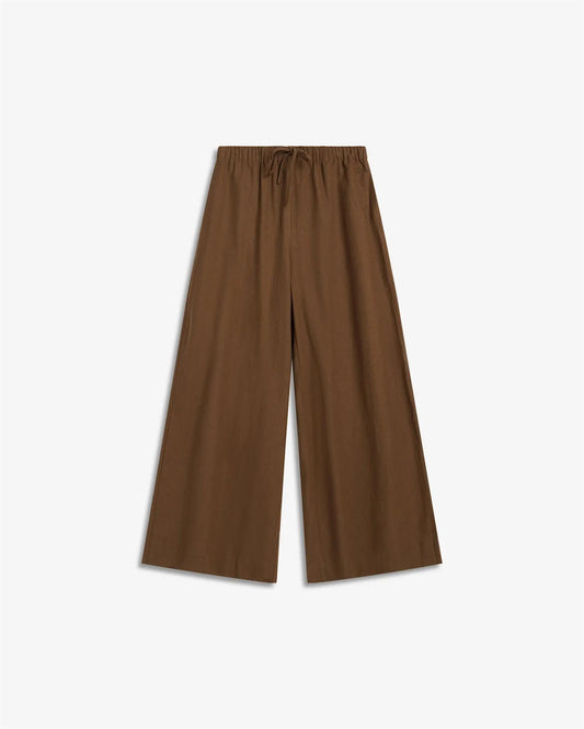 Tide Linen Pants - Chestnut Brown