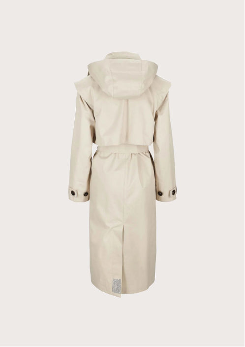 Regndråpe Trench Coat Sand