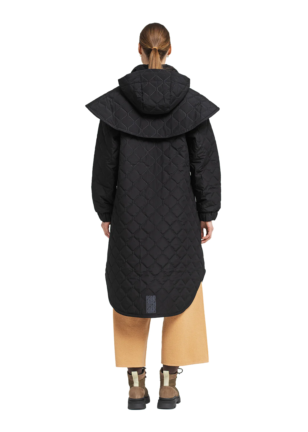 Tyfon Coat Black Quilted