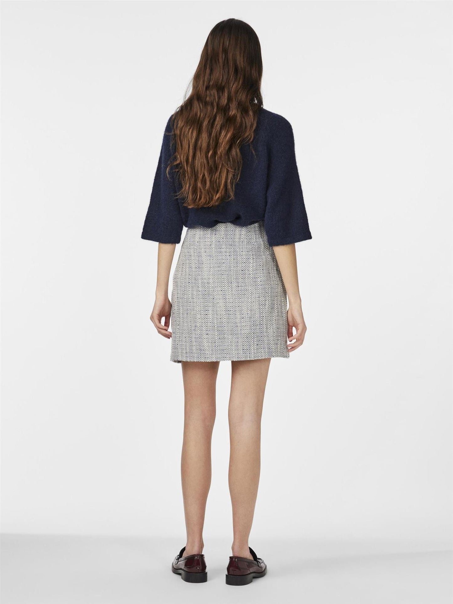 YASNORALI HMW SHORT SKIRT NAVY BLAZER