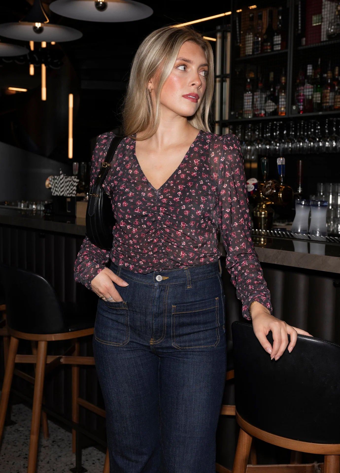 Marion Blouse French Rose Mesh