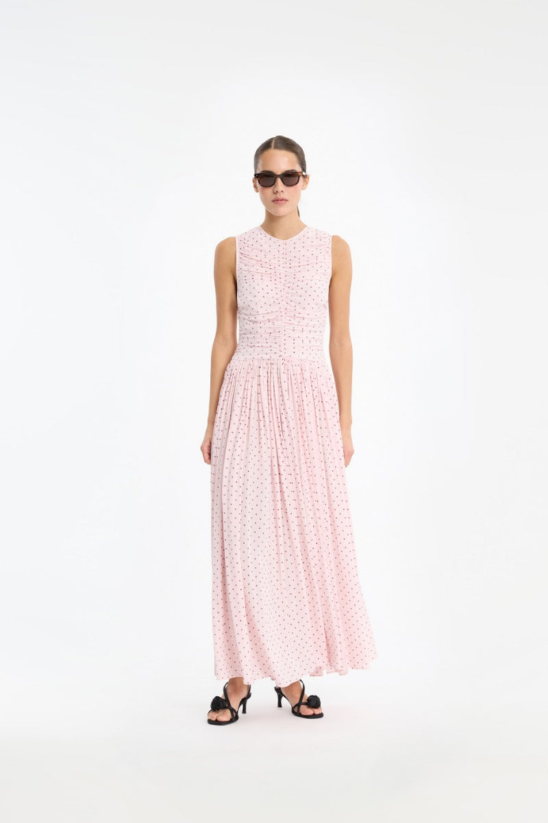 Ns Ruched Dress - Barely Pink Comb.