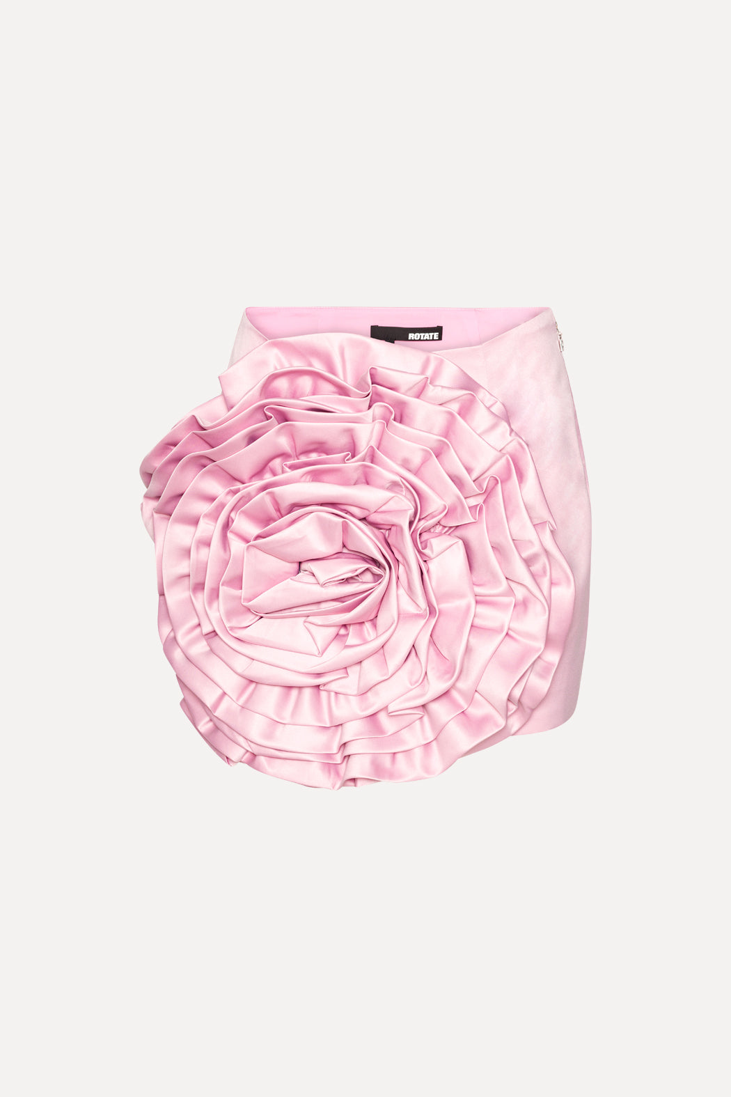 Satin Big Flower Skirt