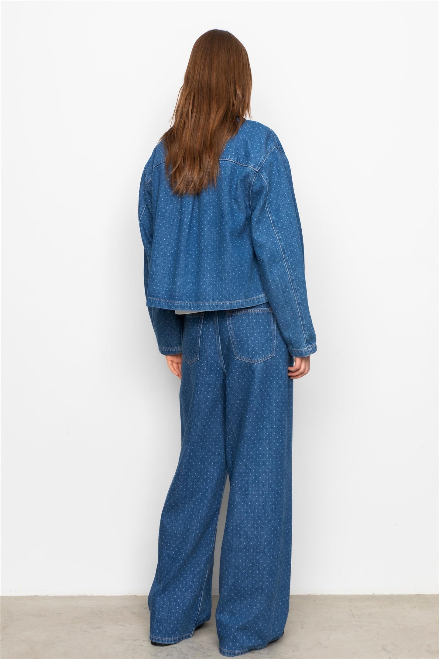 Marley Shirt - Mid Blue Dot