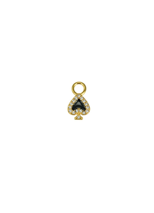 Spades charm Enamel