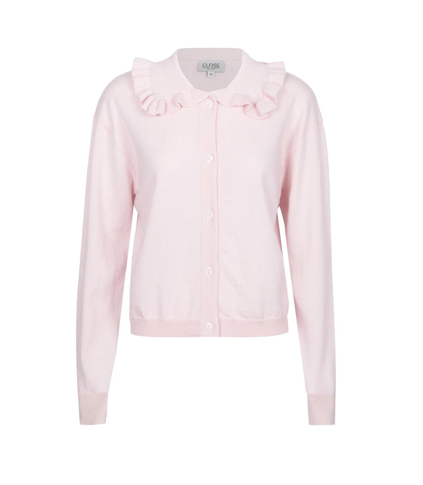 Diane Ruffle Cardigan Pink
