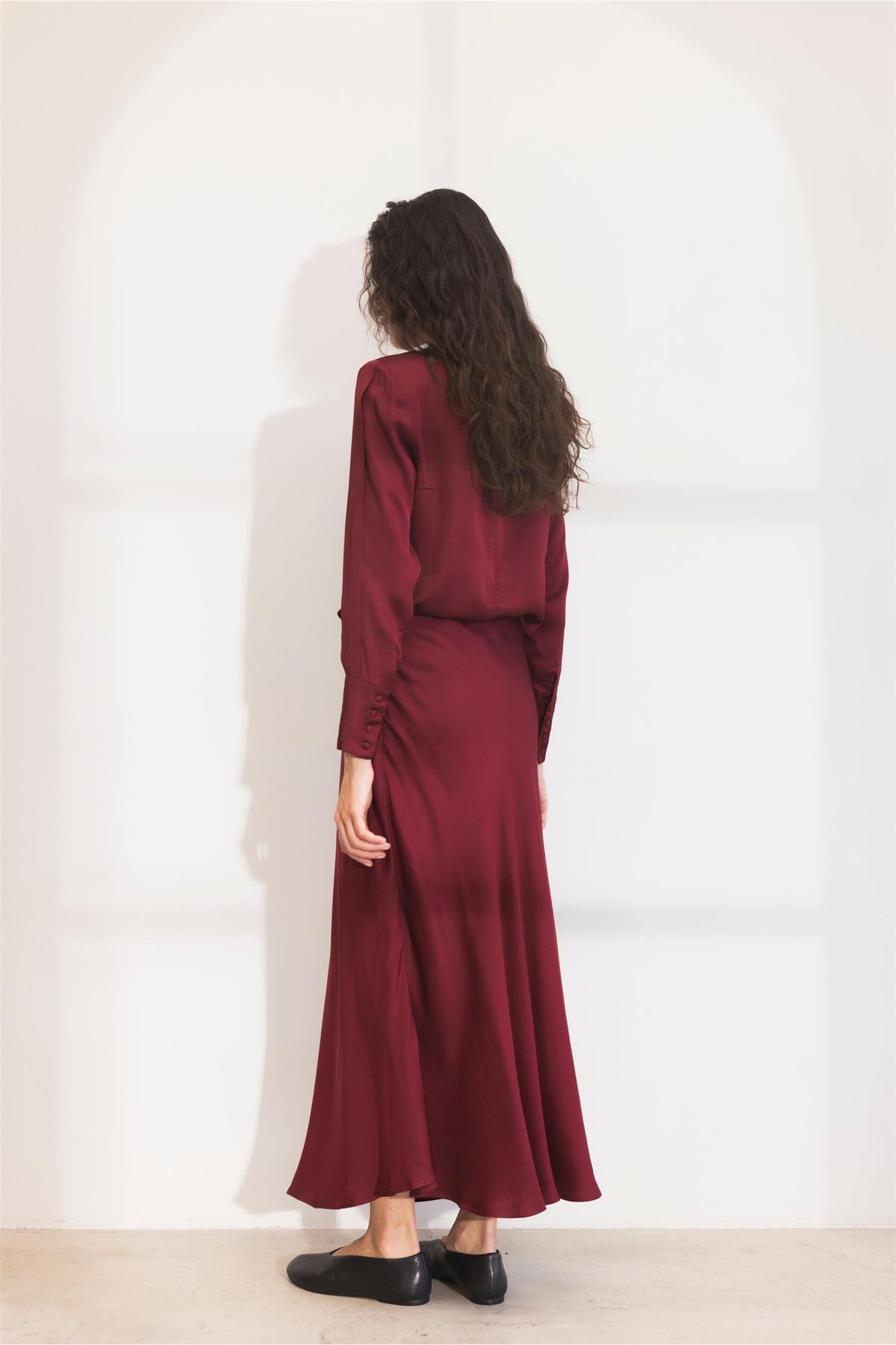 Lune Skirt - Dark Red