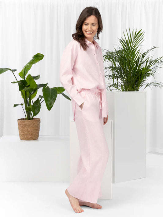 Lou Wide Pants Barely Pink