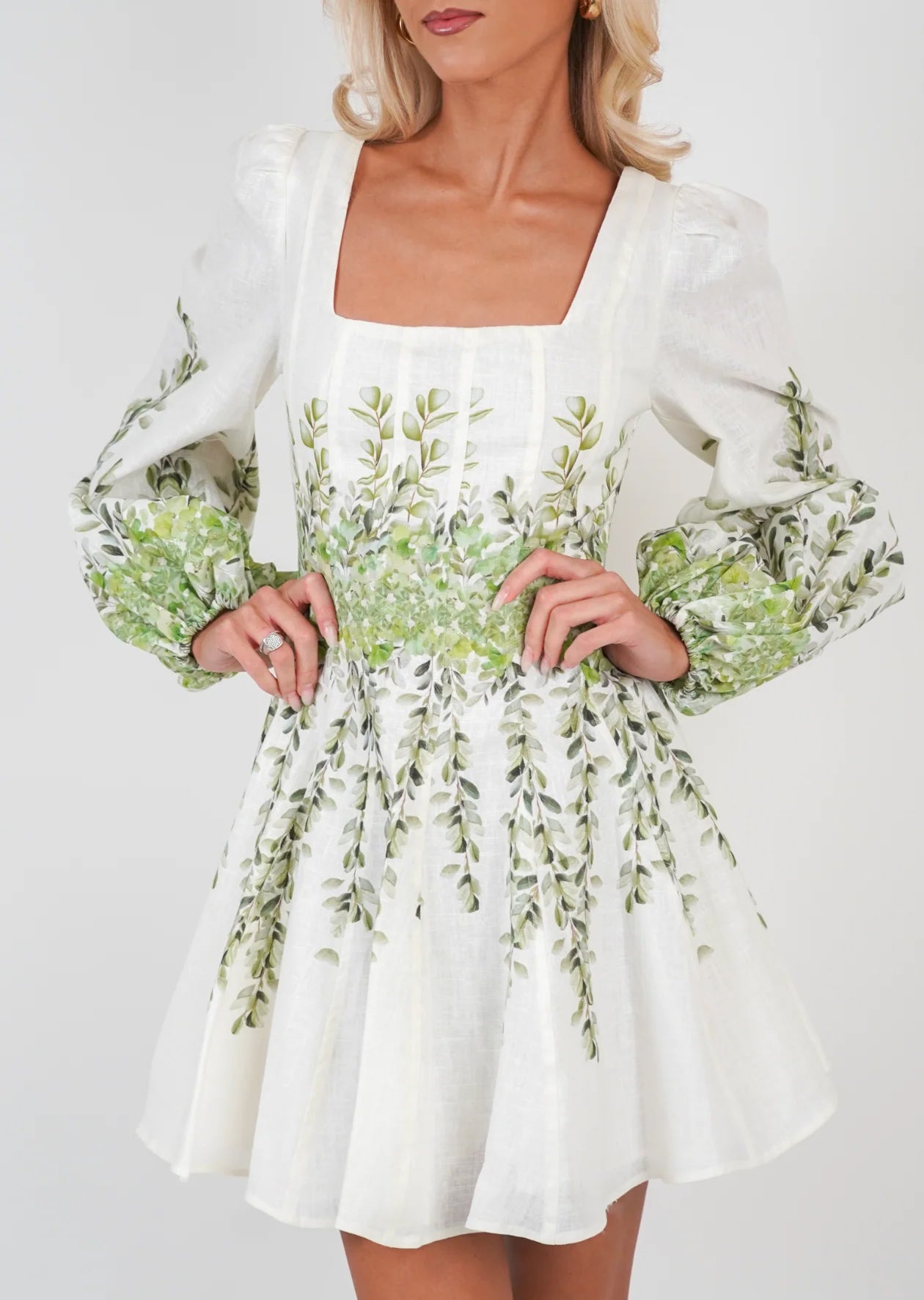 Sophie Print Dress - Green Print