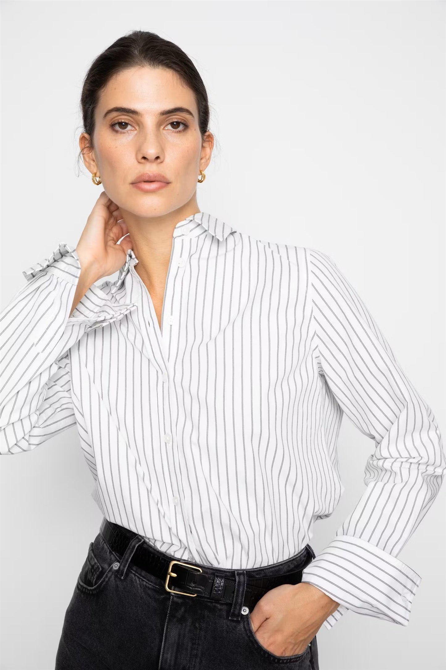 Fritila Shirt Black Stripe