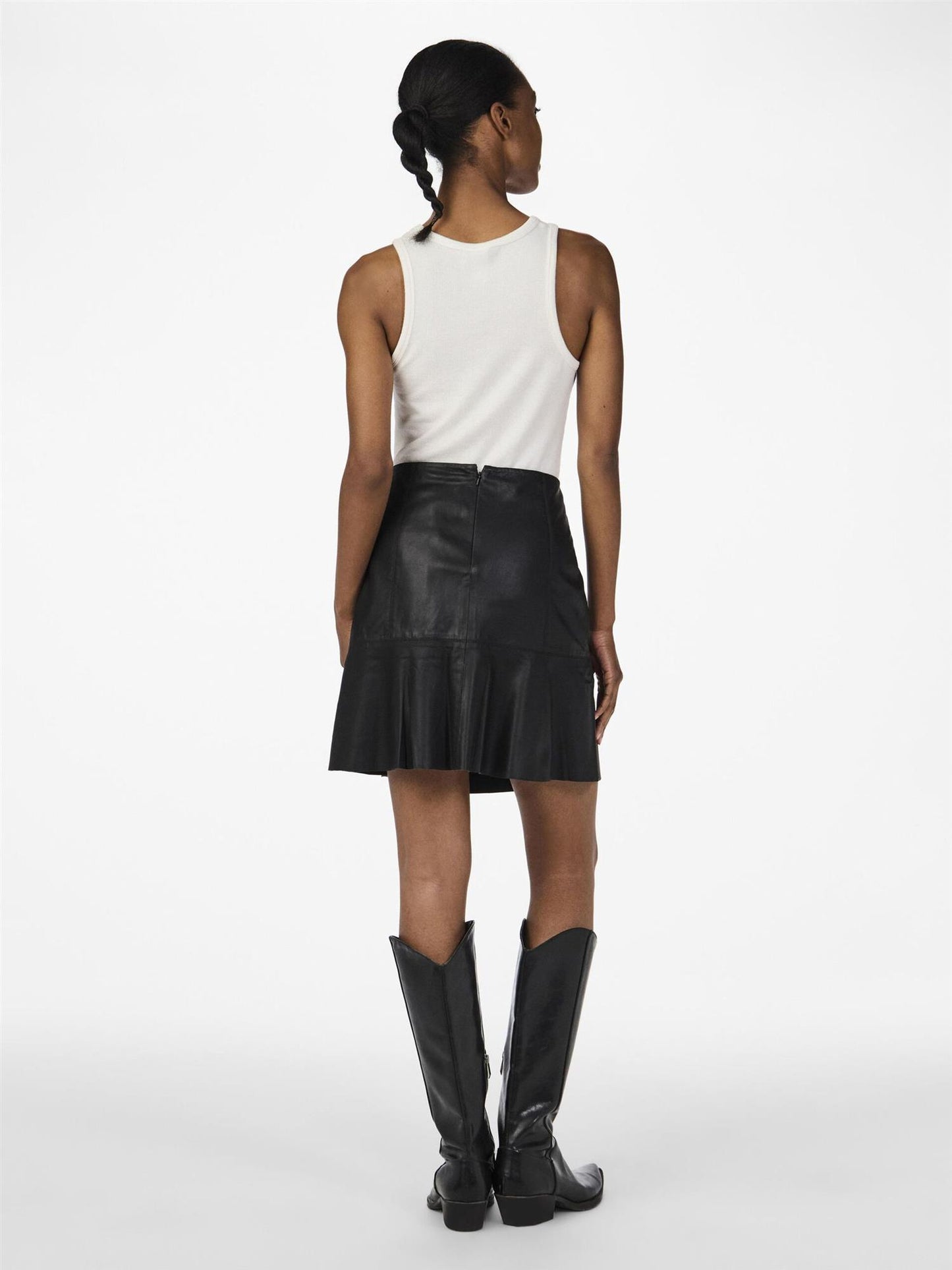 YASColly Naplon Leather Skirt