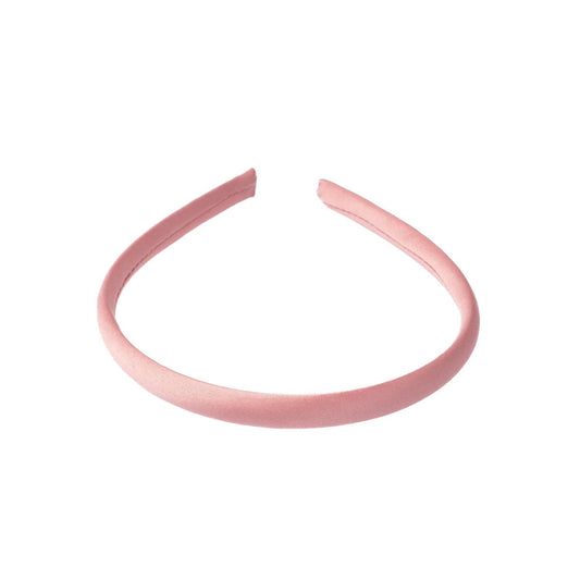 Satin Hair Band Thin Rose