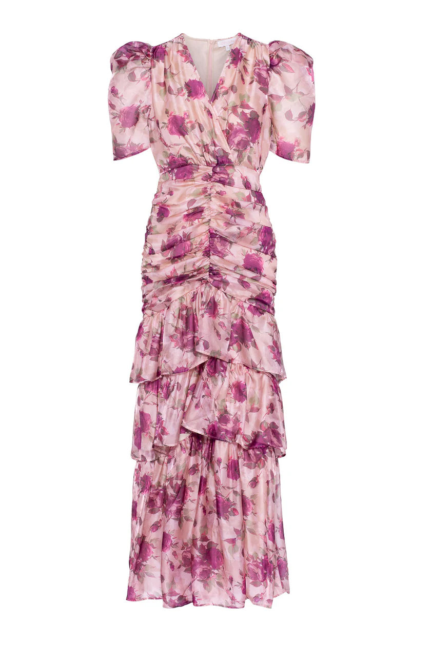 Jenna Maxi Dress - Rose Print