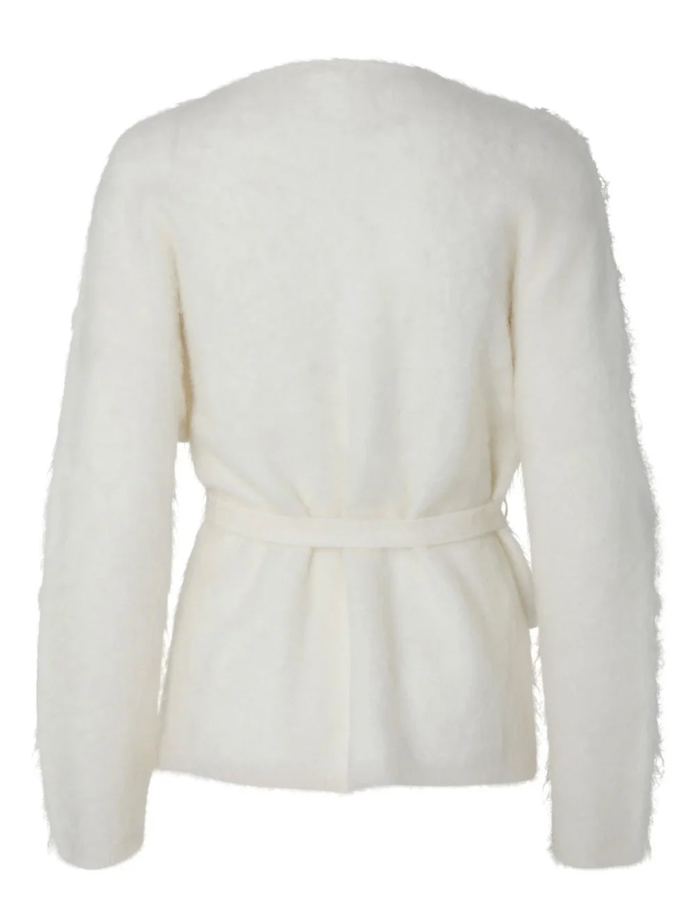 YasTilde Belt Knit Cardigan - Star White