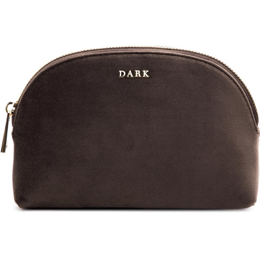Velvet Make-Up Pouch Small Chocolate Brown