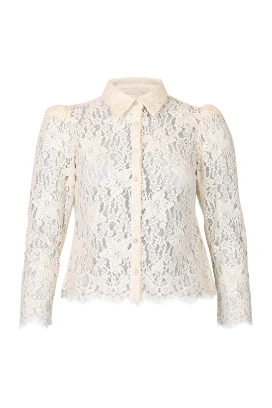 Lace Shirt - Vintage White