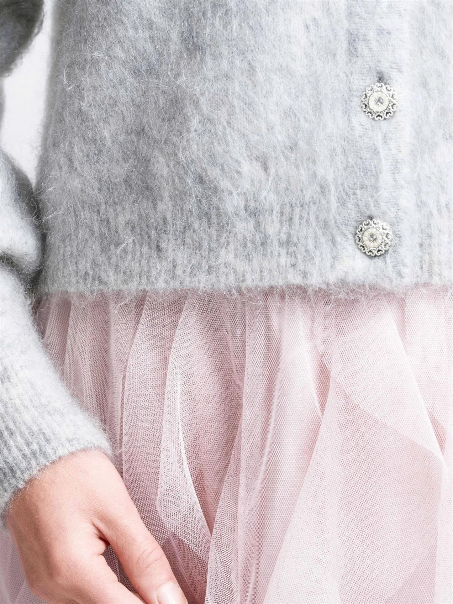 Sonia Cardigan Silver Grey