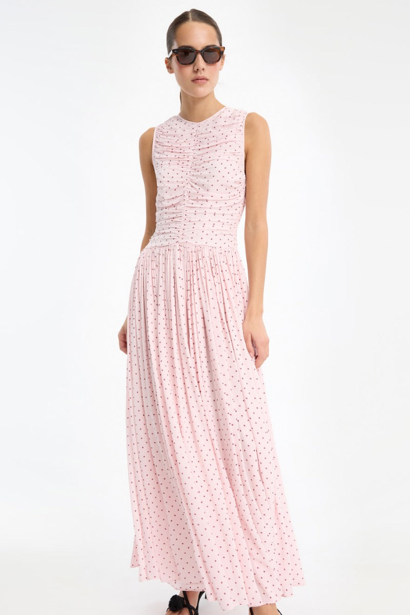 Ns Ruched Dress - Barely Pink Comb.